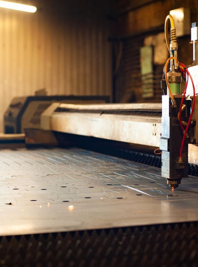 CNC machine for aluminium fabrication