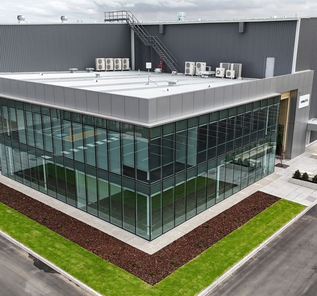 Aluminium cladding panels for warehouse office facades